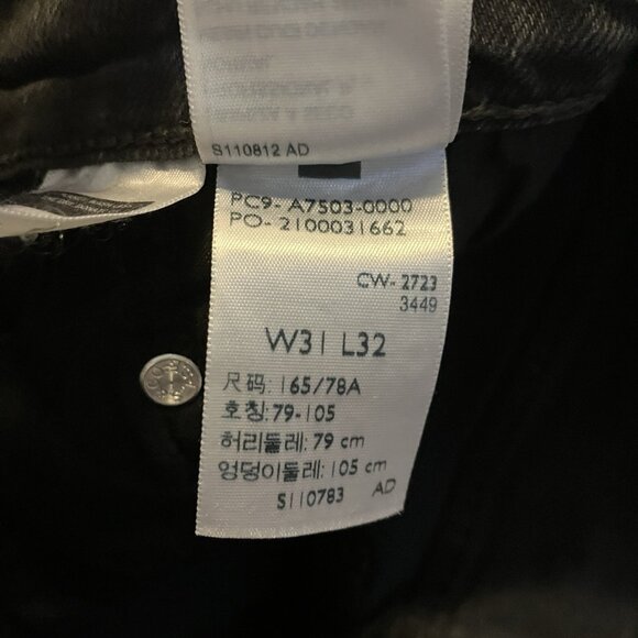 Levi’s Ribcage Bell Jeans Womens 31 Black Stretch Flared High Rise Waist Denim - Picture 10 of 15